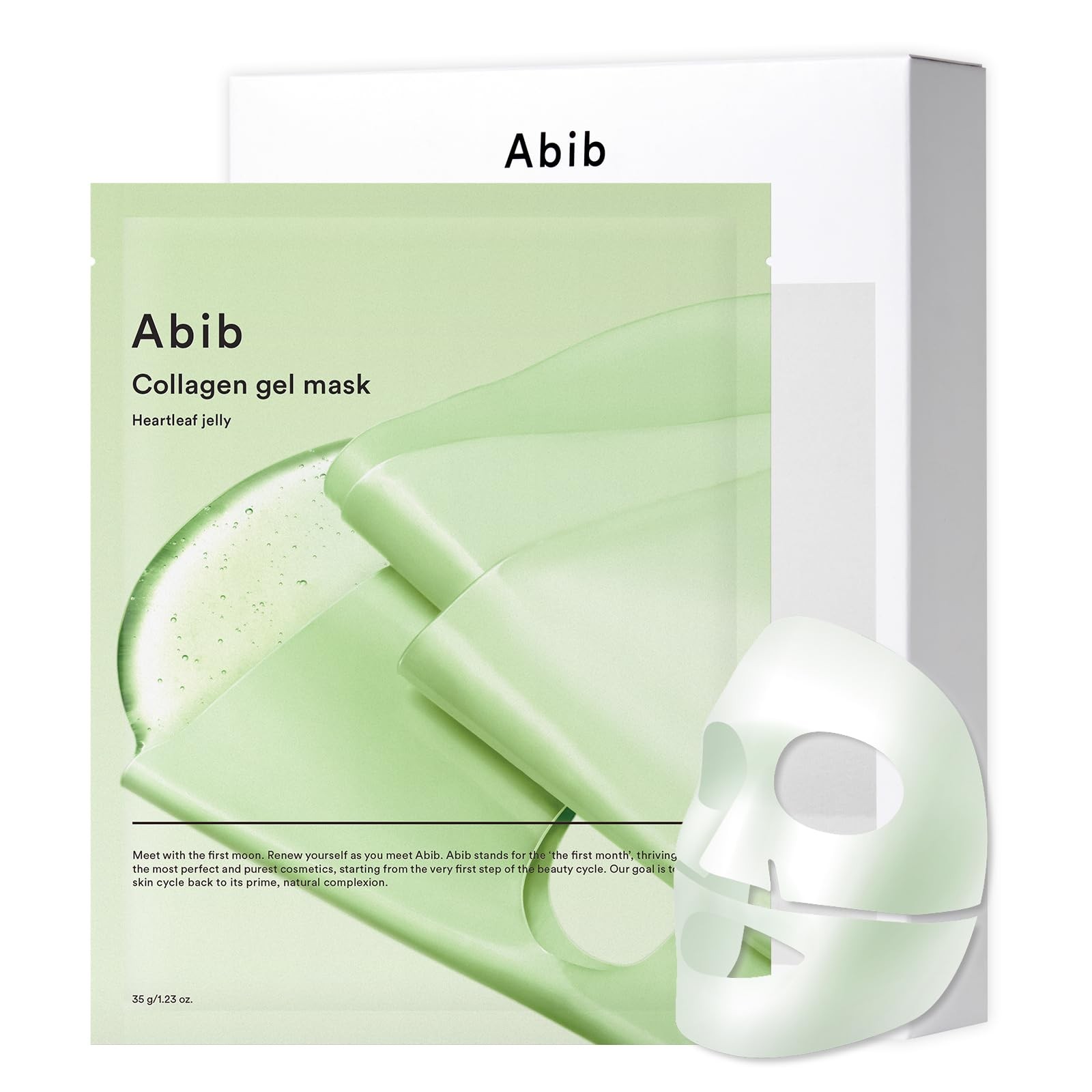 Abib Collagen Gel Mask Heartleaf Jelly 10 Sheets – Korean Vegan Collagen Soothin