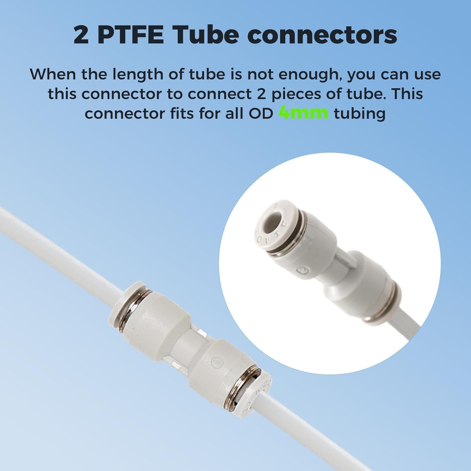 High-Performance 5M PTFE Tube 2.5mm ID & 4mm OD for 3D Printing Essentials