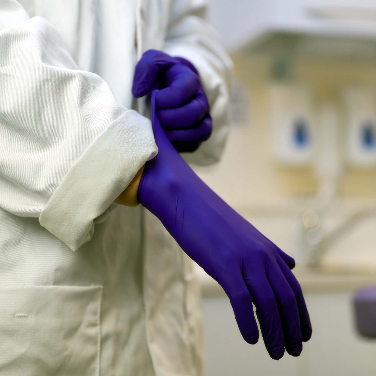 1000 4m Indigo ELECTRA BLUE Nitrile Medical Exam Gloves Lat Powder Free S M L XL