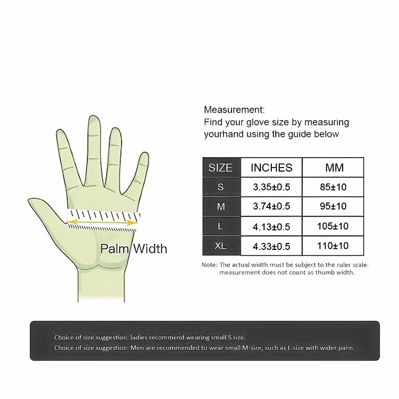 10/20/50/100PCS Black Nitrile Disposable Gloves for Work Latex Free Home Cleanin