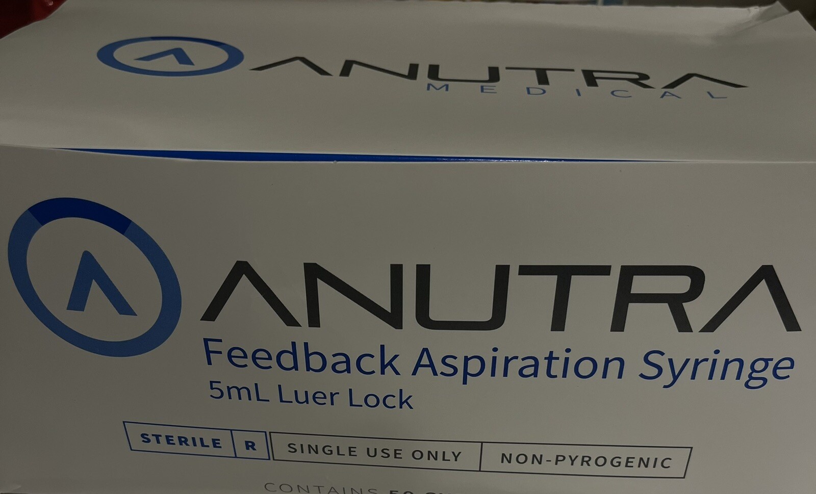 Anutra Anesthesia Aspiration Syringe Feedback Dental 5mL Luer Lock Numbing Teeth
