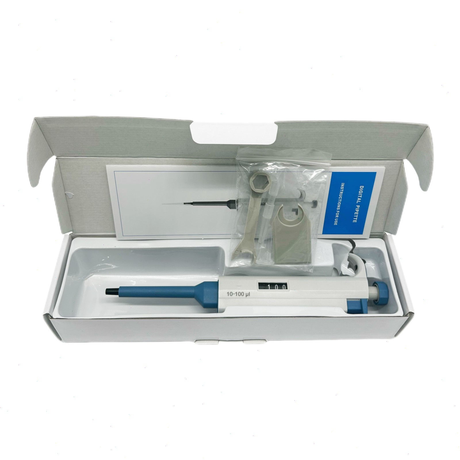 Laboratory Microliter Pipette with Range 10-100ul Test Point 100 50 10