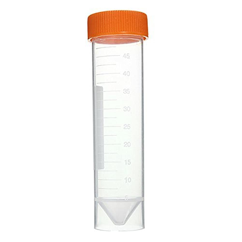 10 PCS 50mL Plastic Centrifuge Test Tubes with Self-Standing Screw Caps