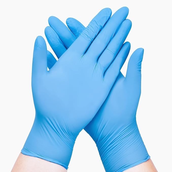 SwiftGrip Disposable Nitrile Exam Gloves, Blue, Latex Free, Medical Gloves for..