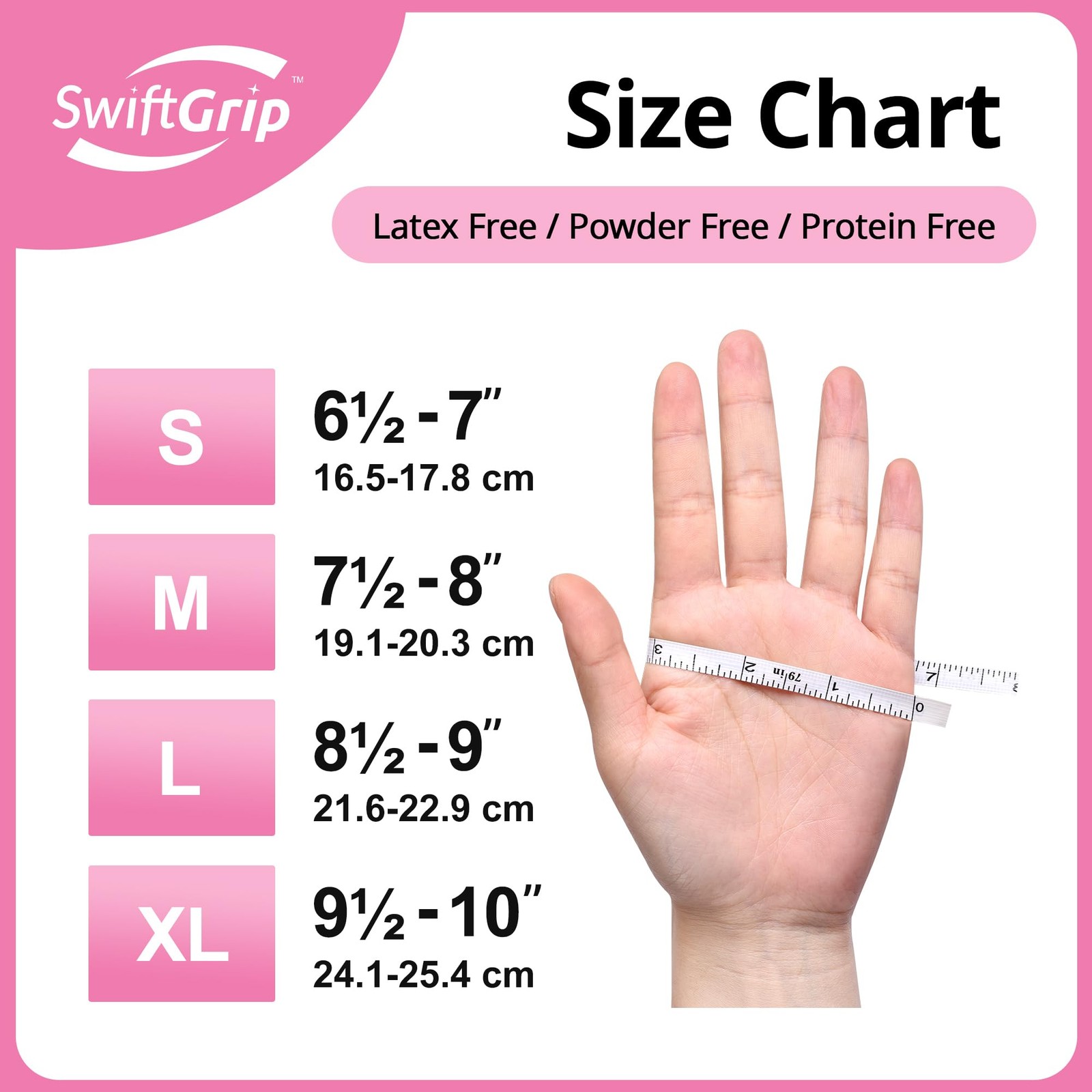 SwiftGrip Nitrile Exam Gloves, 4 Mil, X~Large, Powder Free, 100 Count