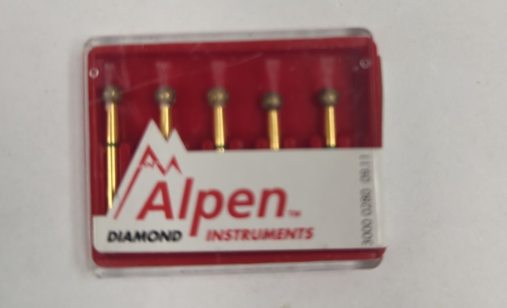Coltene R801F027FG Alpen Round FG Diamond Burs 5/Pk