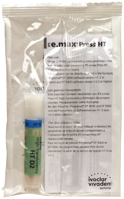 Ivoclar IPS Emax Press 5 Ingots HT-D2 e-max 626333