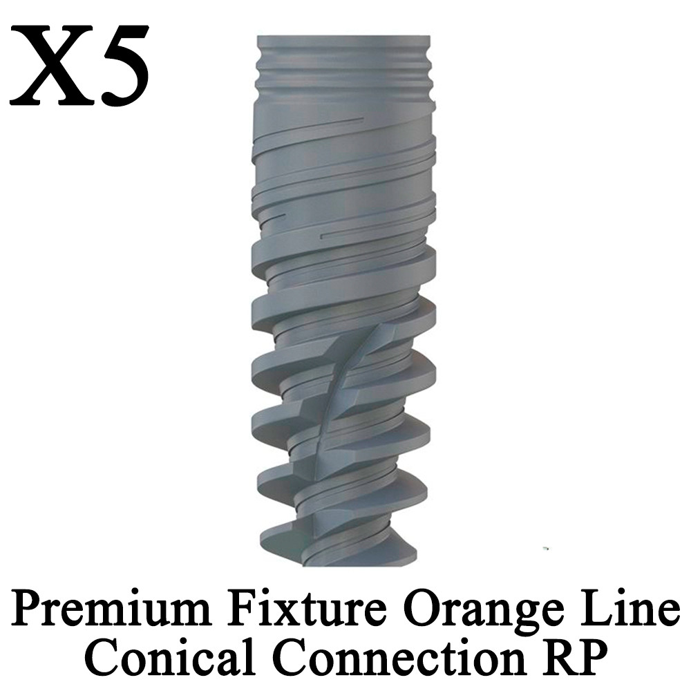 5pcs Premium Fixture Conical Connection Nobel Active Compatible RP Ø5.0-4.3