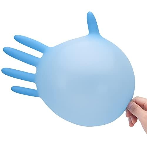 SwiftGrip Blue Nitrile Exam Gloves, PowderFree, 50ct, Small