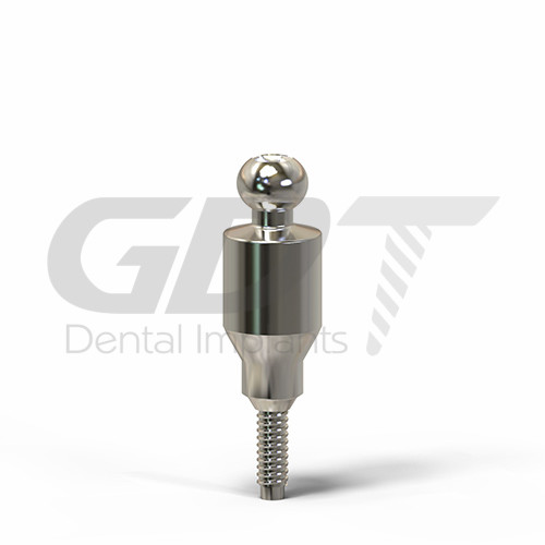 Ball Attachment Slim Platform 3.0mm Set Int Hex Dental Fixture Prosthetic