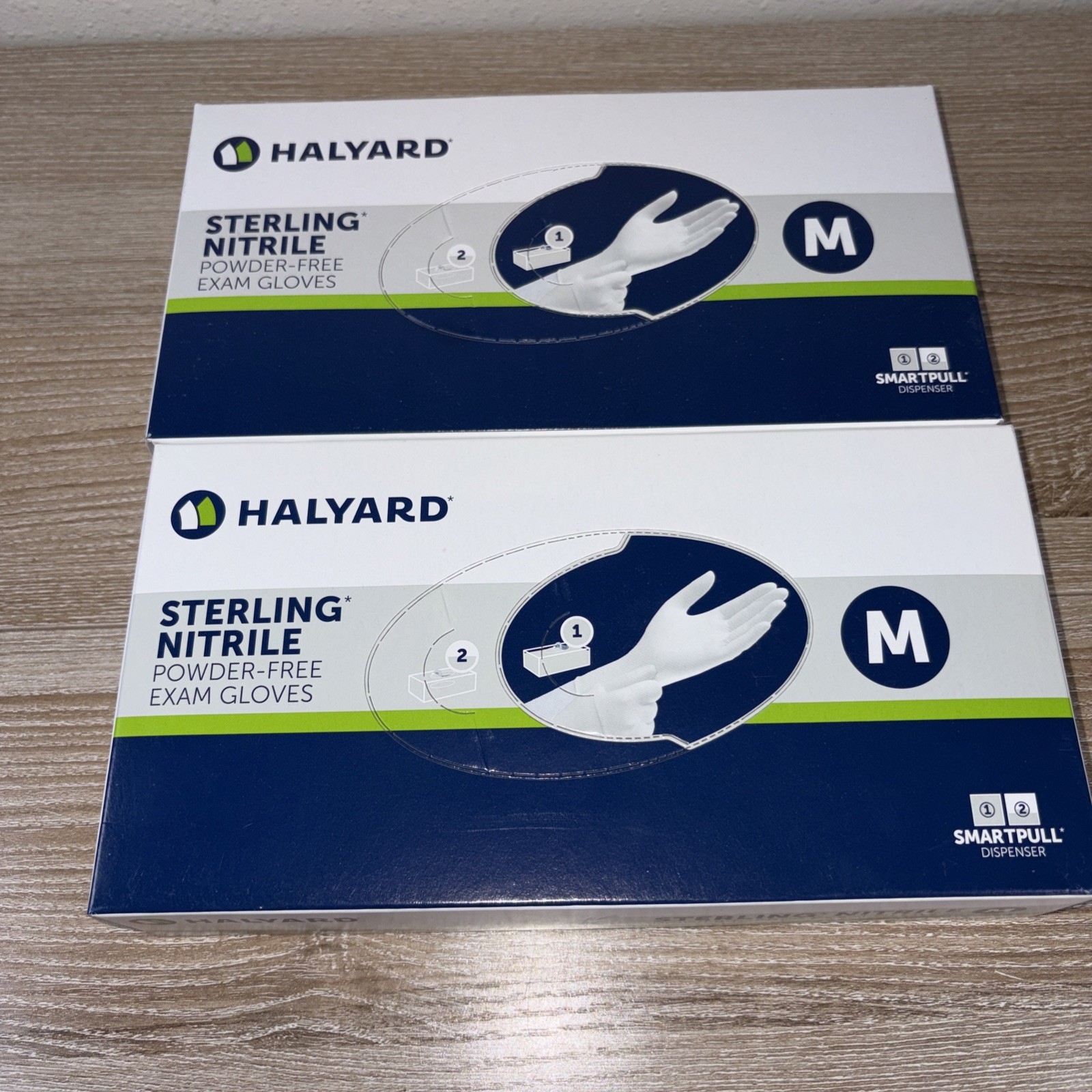 Halyard Sterling Powder-Free Nitrile Exam Gloves 200 Count Size Medium Expired