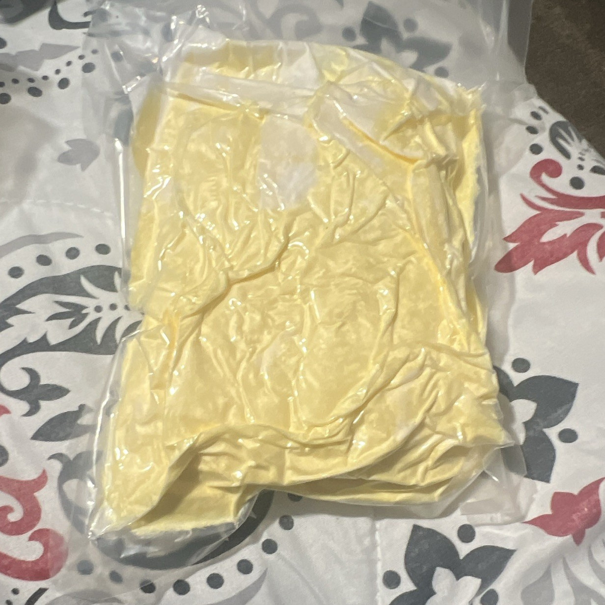 Yellow Surgical Gown for Surgery Use, Individually Sealed in Plastic Package