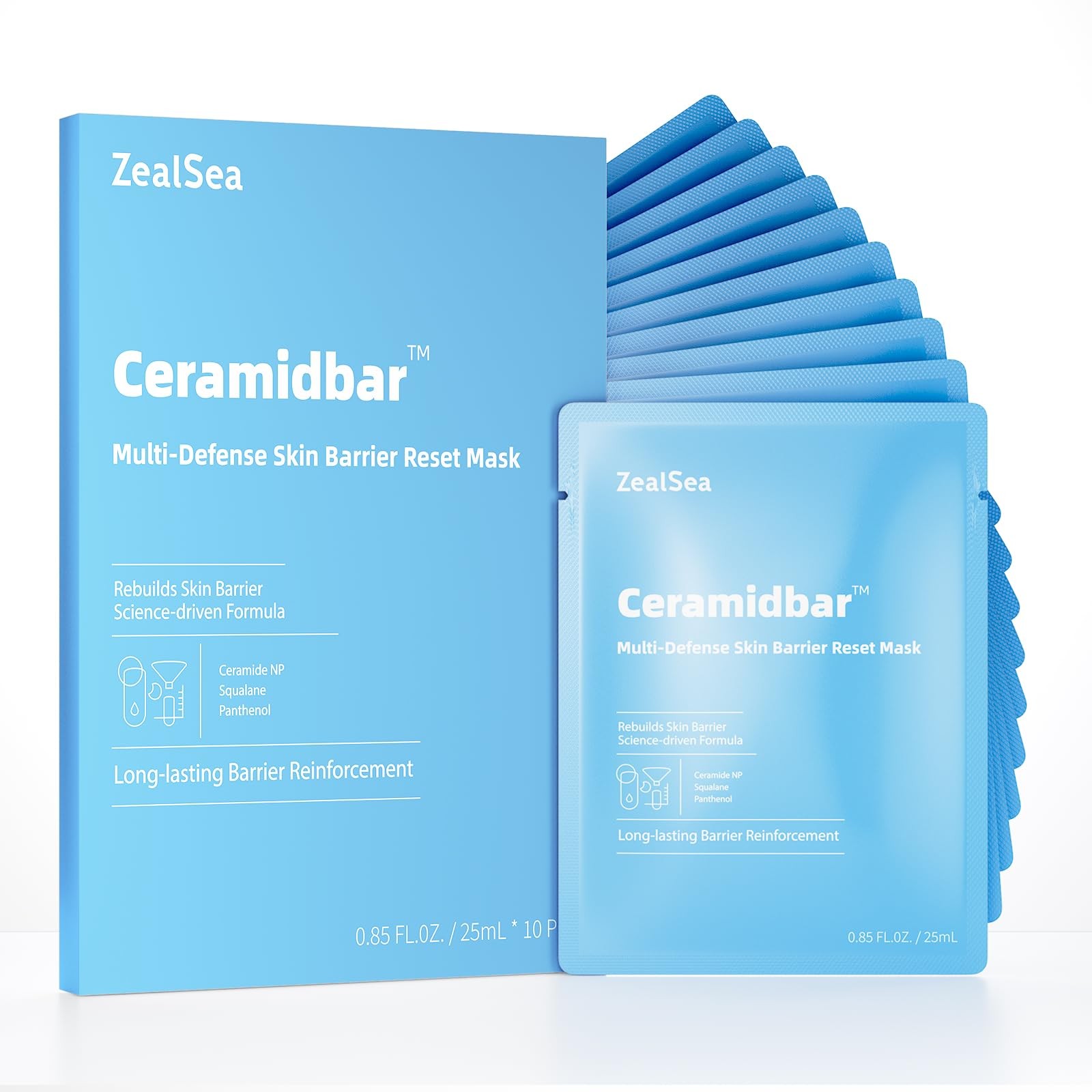 Ceramidbar ZealSea Derm Solution Sheet Masks – Soothing & Calming for Sensitive