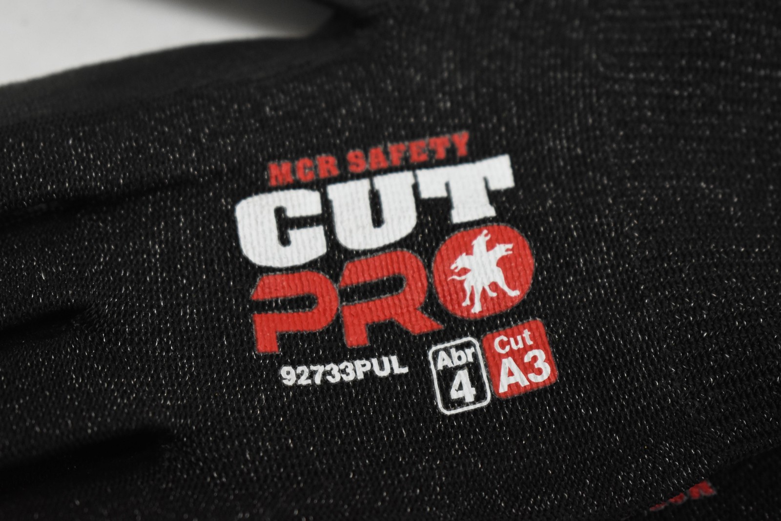 MCR Safety Cut Pro 92733PUL Cut A3 Abr 4 Black Work Gloves Lot 4 Pairs