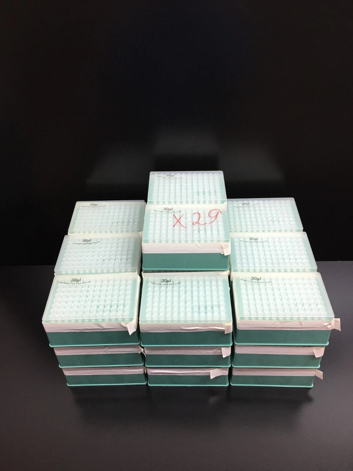 Corning Axygen REF C62991 PN FXF-50-R-S 96-well tips 30µL Clear Filtered 29 RKS