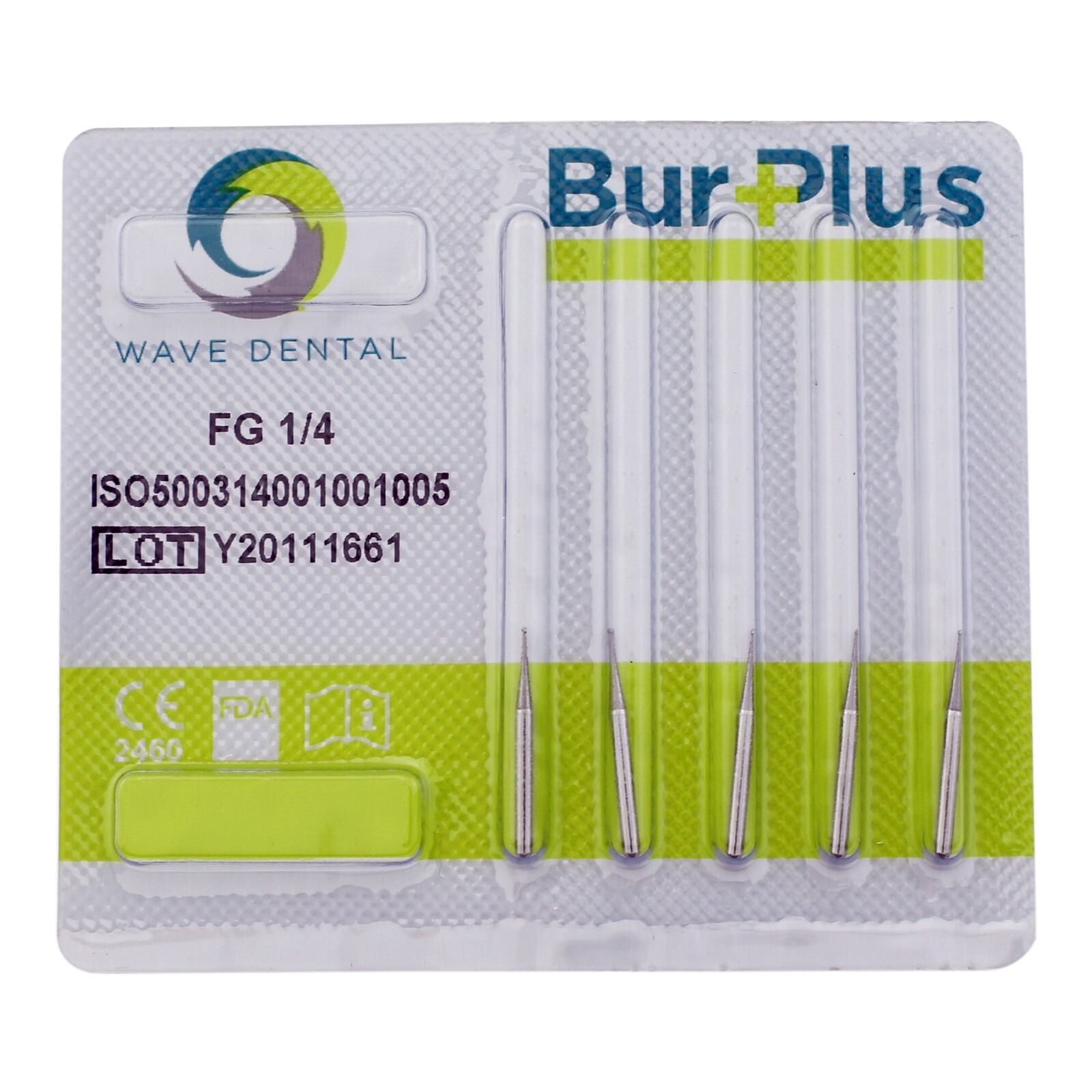 Wave Dental Carbide Burs High Speed Friction Grip 19mm Surgical FGOS FG 25mm
