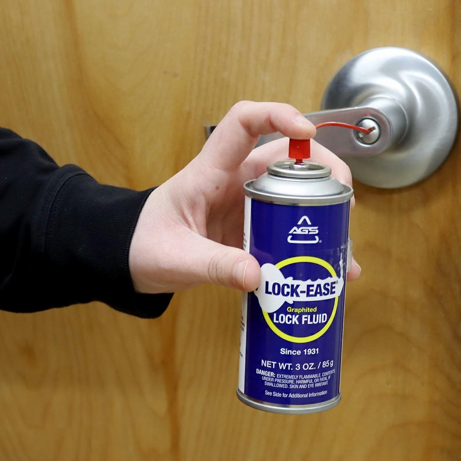 Automotive Solutions Lock-Ease Graphite Lock Lubricant – 3oz Aerosol, Prevent…