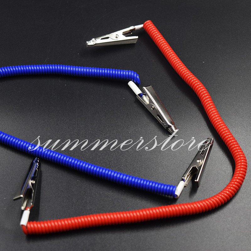 1 Pc Dental Patient Bib Clip Chains Napkin Holder Plastic Flexible Coil Stretchy