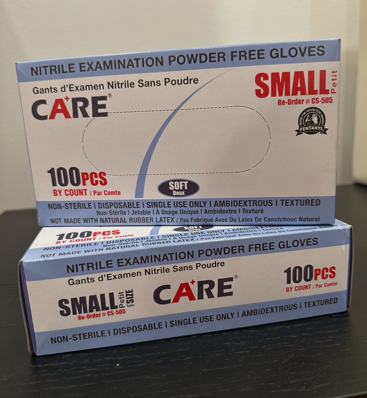 GD Care Soft Nitrile Examination Powder-Free Gloves – 2 Pack of 100 Pcs | Small