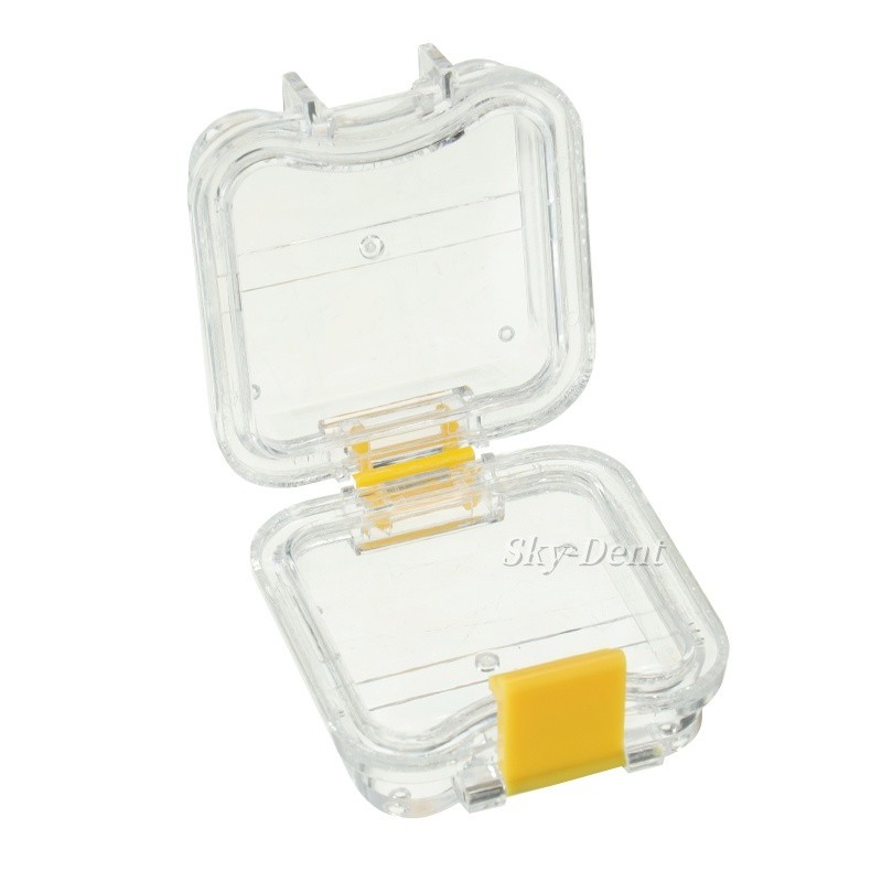 Plastic Denture Teeth Acrylic Membrane Hinged Display Case Jewelry Storage Box