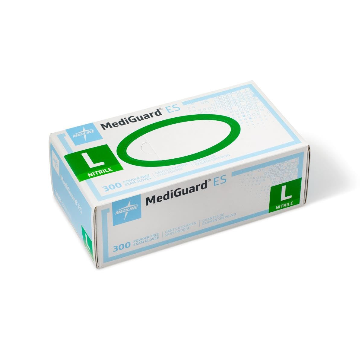 Mediguard ES Powder Free, Nitrile Exam Gloves, Large