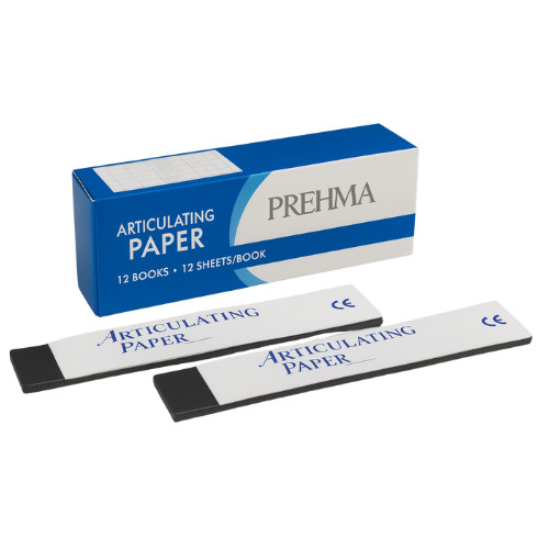 Prehma Articulating Paper Blue Thick 127 Microns Dental – 12 Books x 12 Sheets