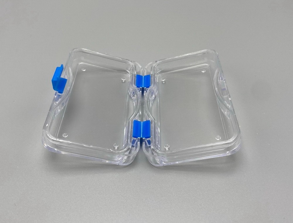 10pcs Dental Denture Hinged Display Box Film Membrane Storage Case 10*6*2.2mm