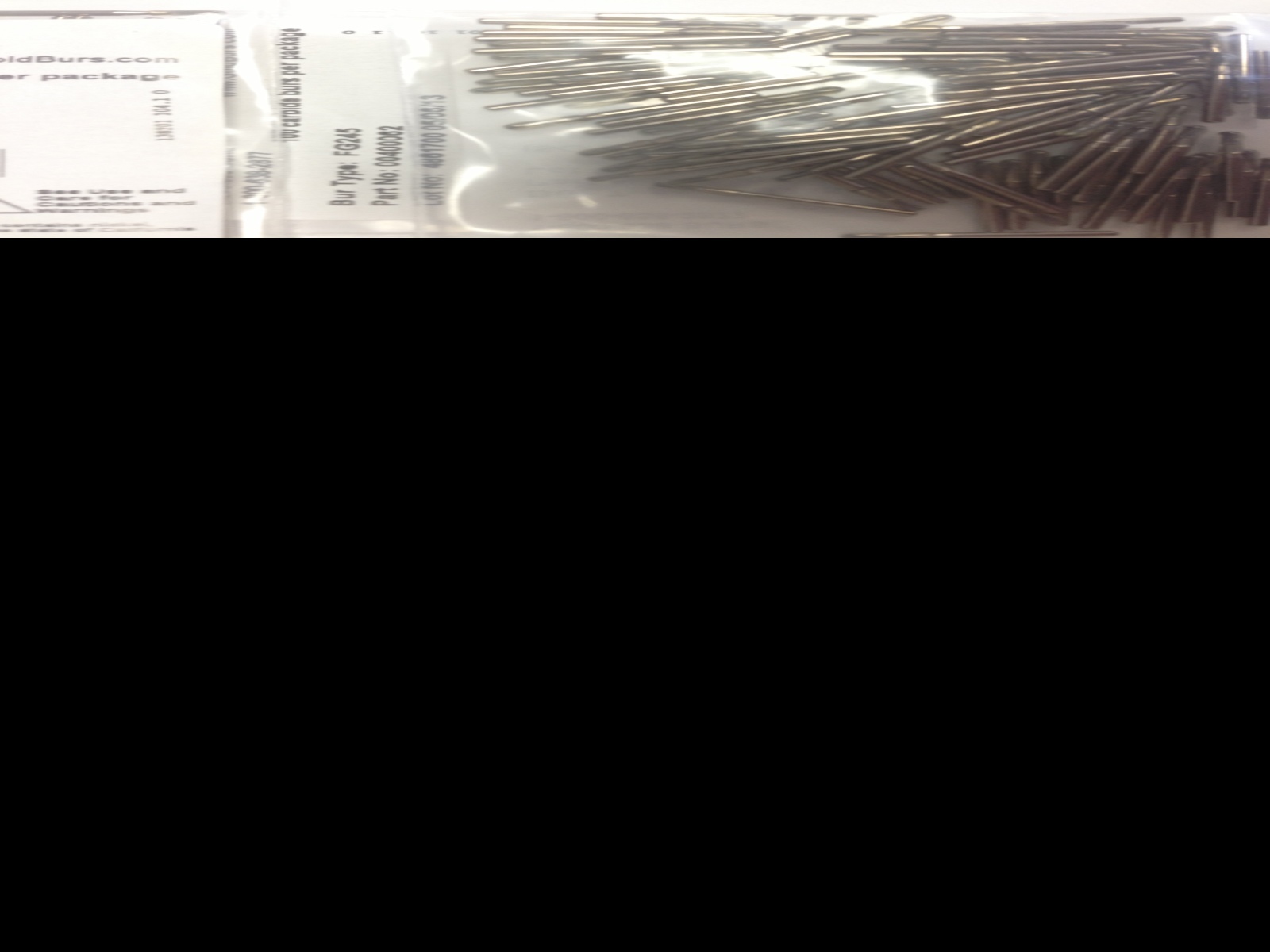 Fg 245 Carbide Burs 100/pk X3 (300burs)Made In Canada By Kerr