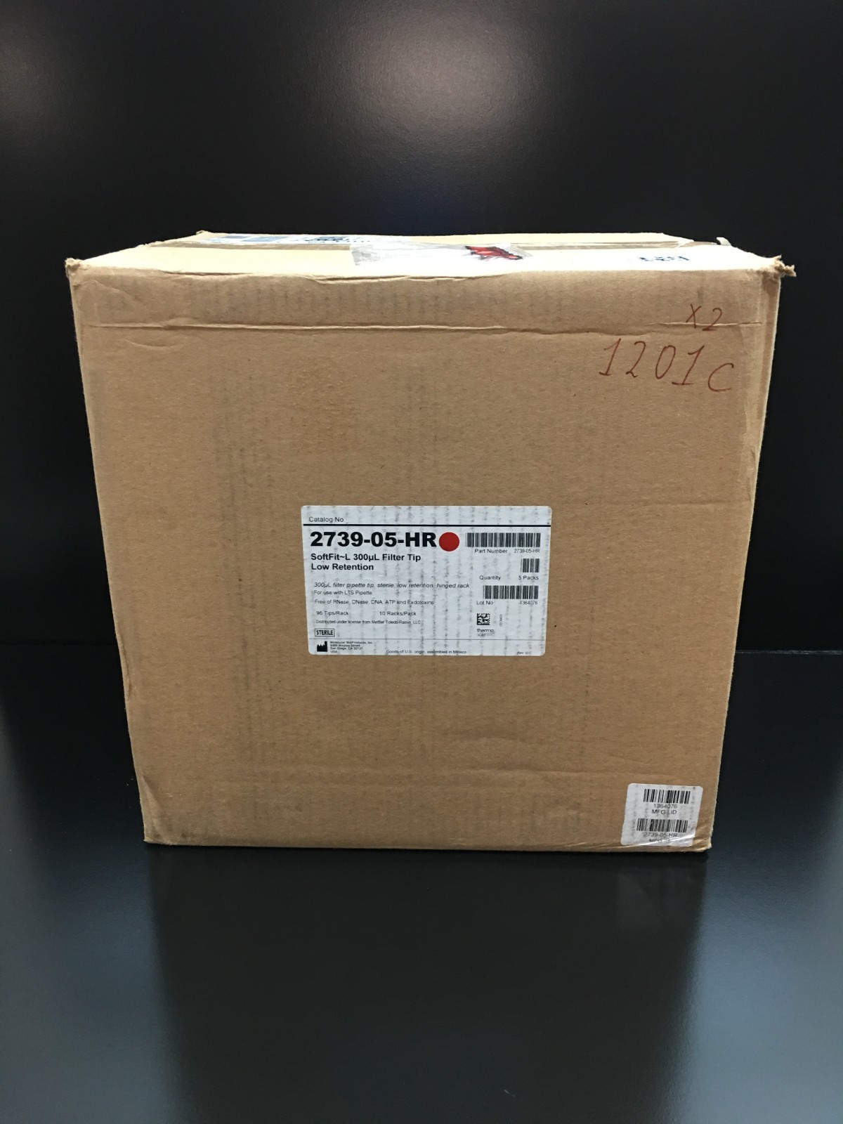 Thermo Scientific REF 2739-05-HR SoftFit-L Pipette Tips Filtered 300μL Case