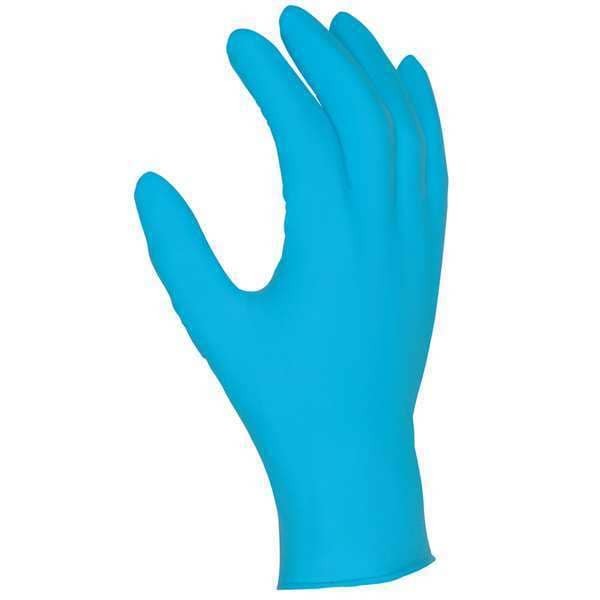 Mcr Safety 6015Xl Disposable Nitrile Gloves, Food Grade, Palm Thickness 4 Mil,