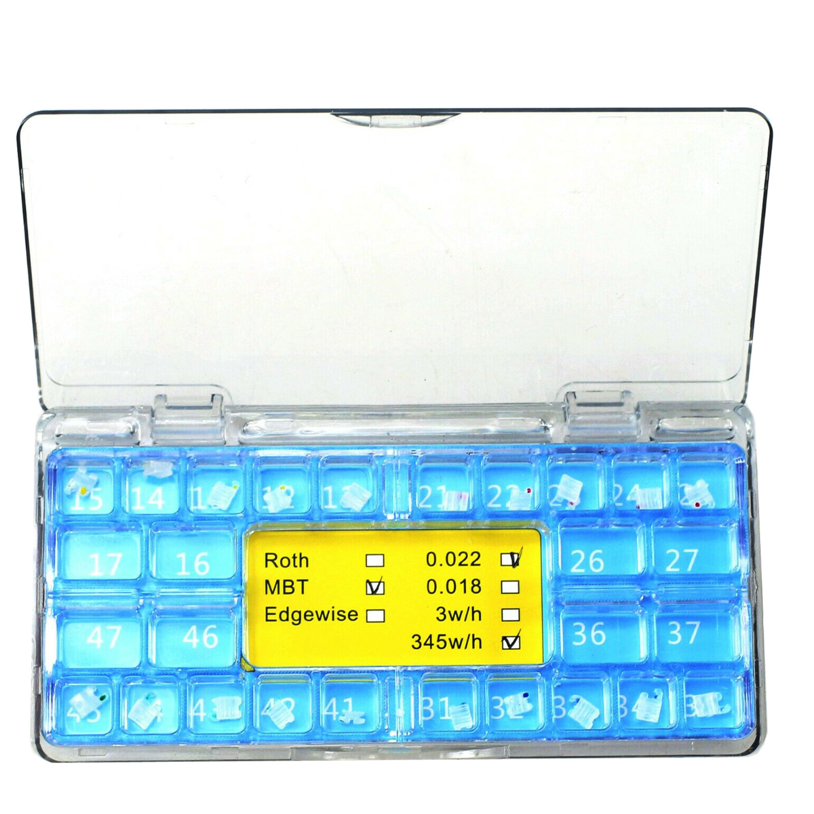 STAR ABSOLUTE Dental Orthodontic Sapphire Ceramic Brackets Braces Roth MBT 022