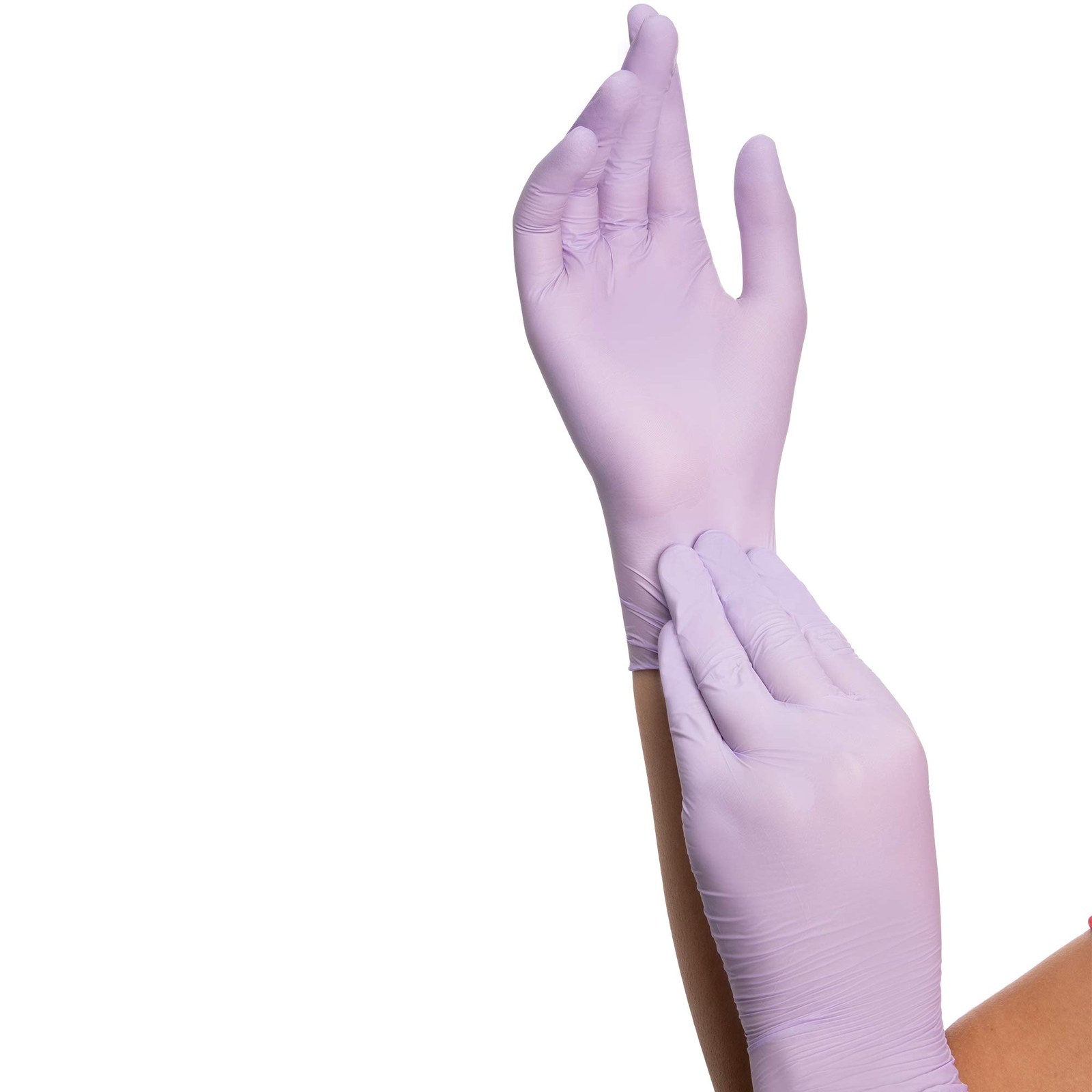HALYARD Lavender Nitrile Exam Gloves, Disposable Large, 52819 (Case of 2500)