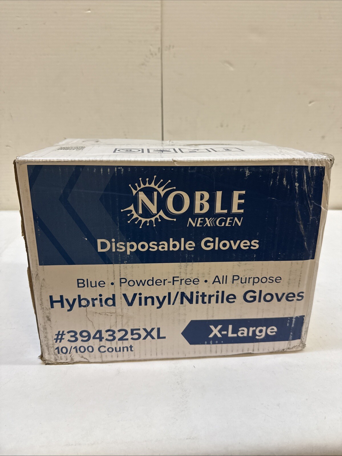 Noble NexGen Disposable Blue Hybrid Thick Gloves XL 10 Boxes Of 100PCS