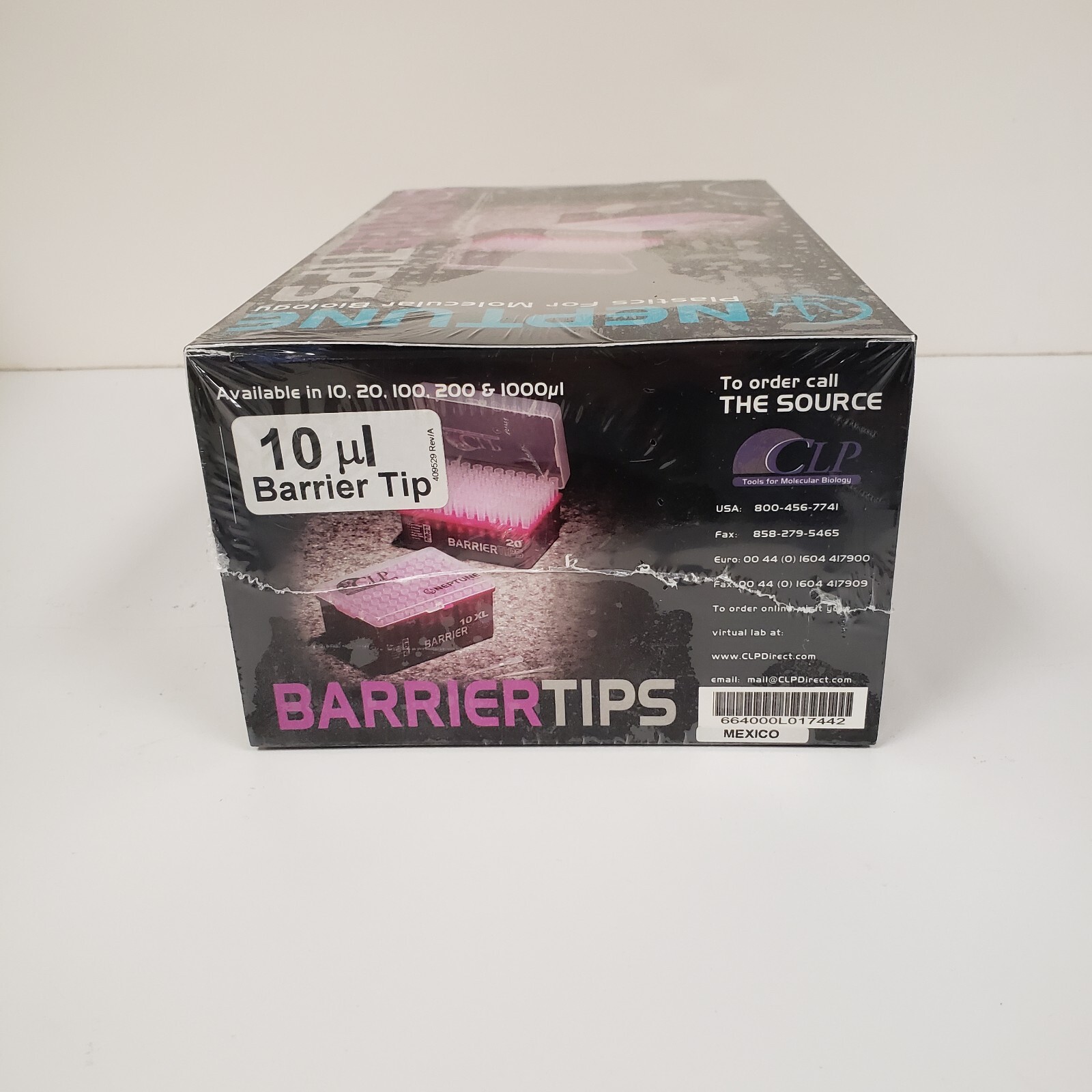 Neptune BT10F Barrier Pipette Tips, volume 10 µL, Pack of 960