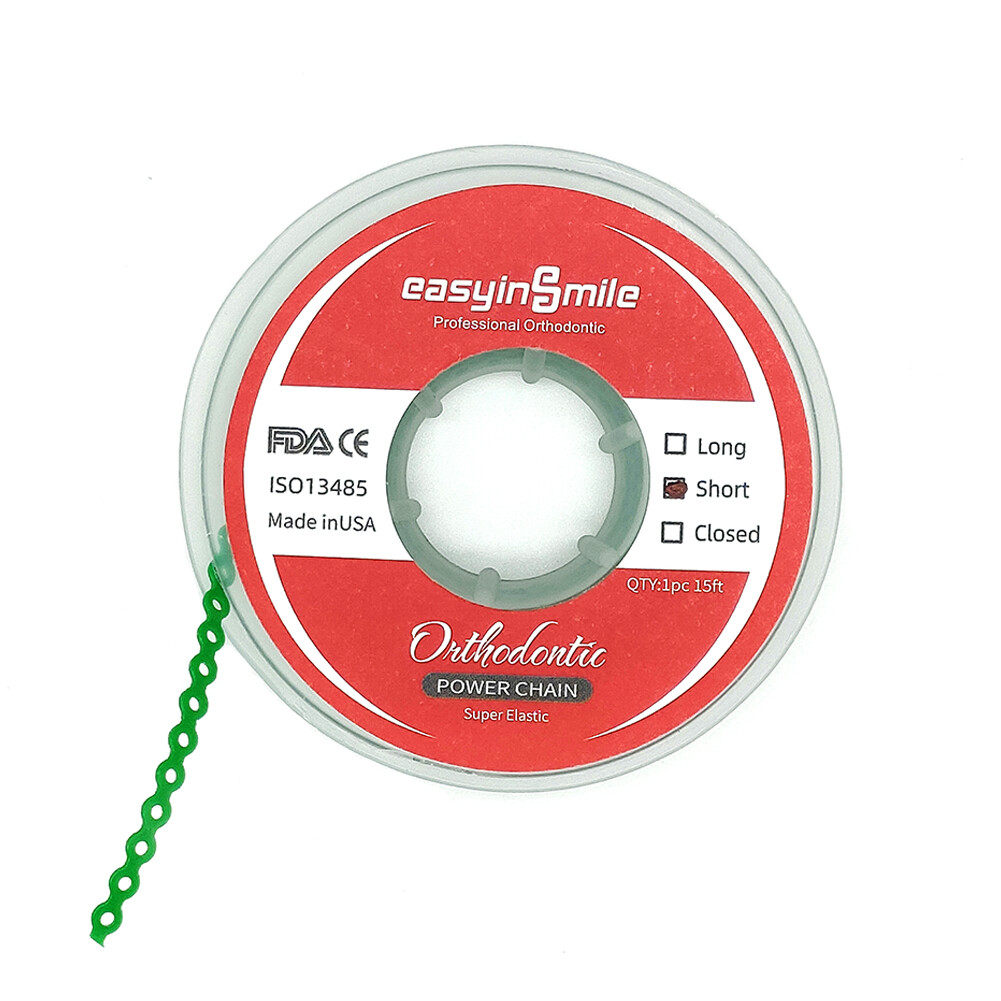 Dental Ortho Power Chains Elastic Ultra Spool Closed/Short/Long For Wire Braces