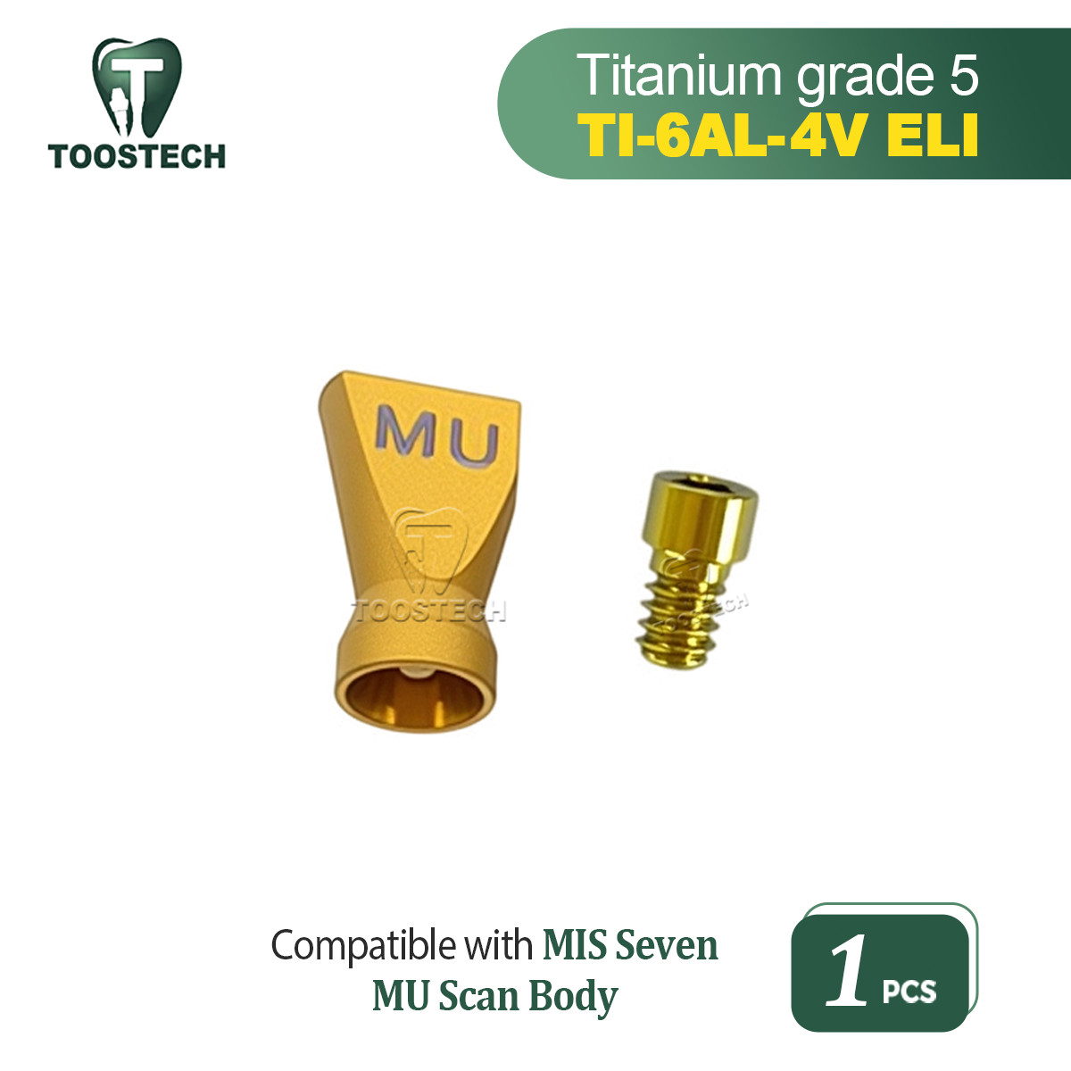 Scan Body Post for Multi-Unit compatible with MIS Multi units