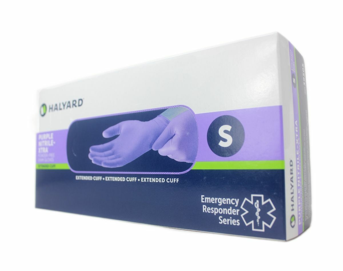 HALYARD 39505 PURPLE NITRILE-EXTA EXAM GLOVES – 50CT