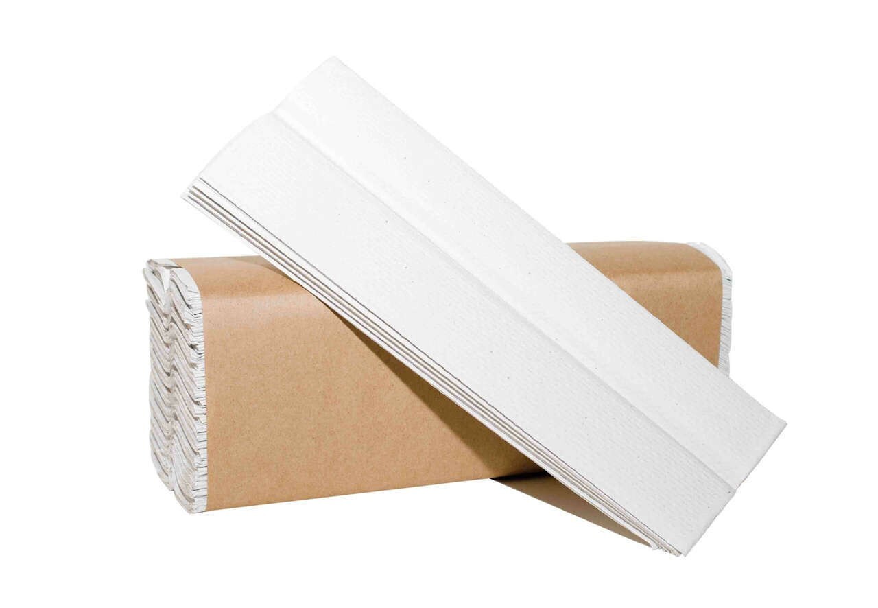 C-Fold Towels, White Recycled, 1-Ply, 2400/Case, MARK3, 100-1344