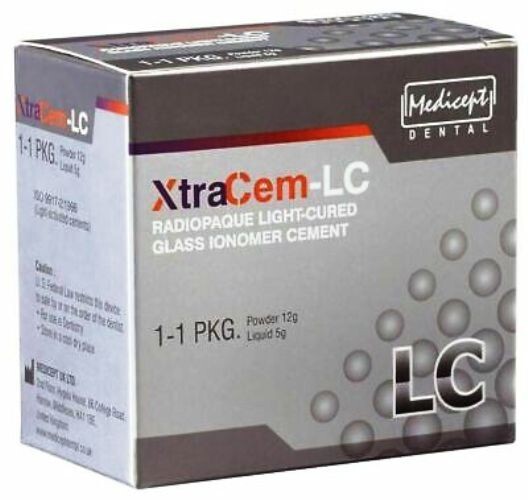 Medicept Dental Xtracem Light Cure Glass Ionomer Restorative Cement 12 Gm