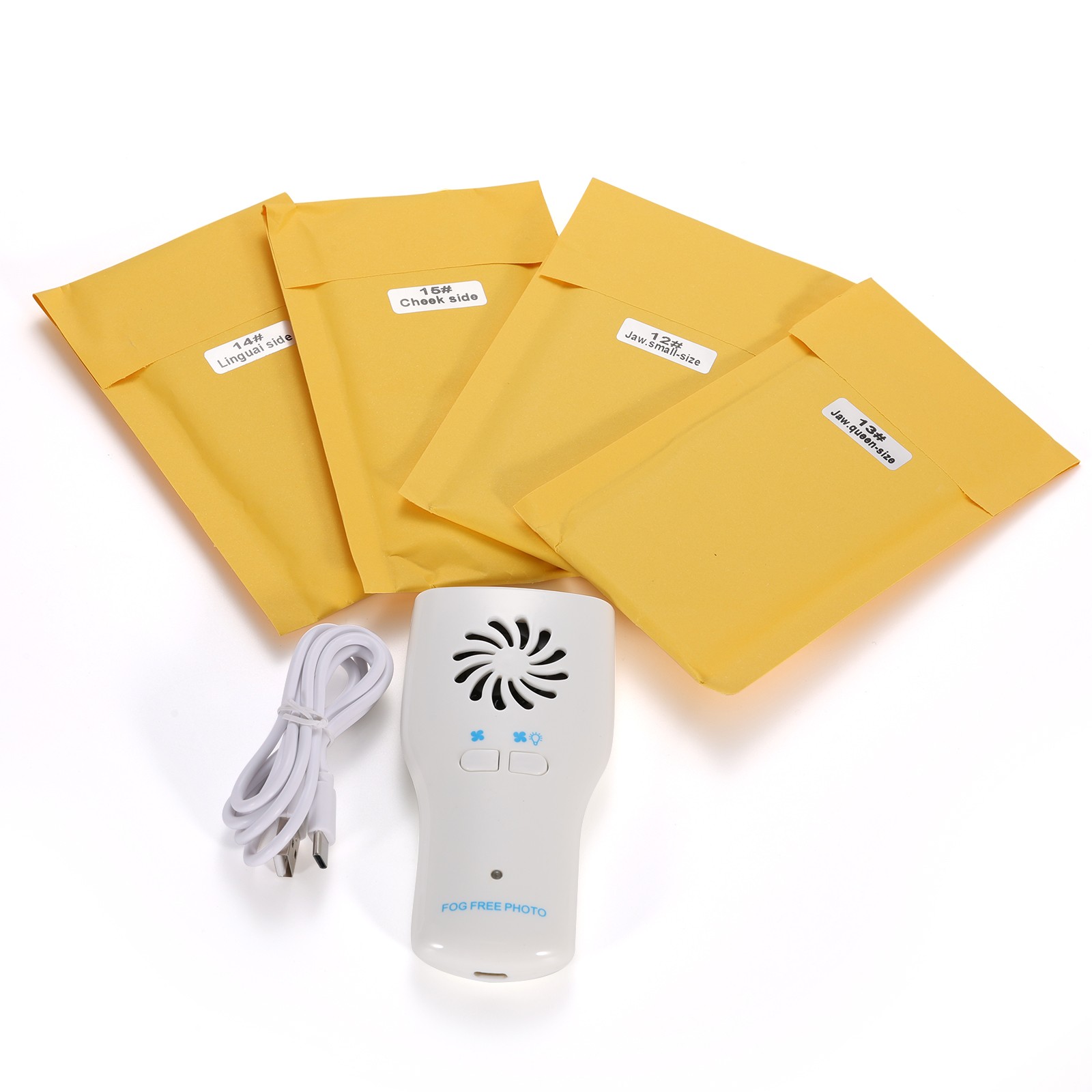 Dental Occlusal Mirror Fog Free LED Intra Oral Photo System 4 Mirrors Defogging