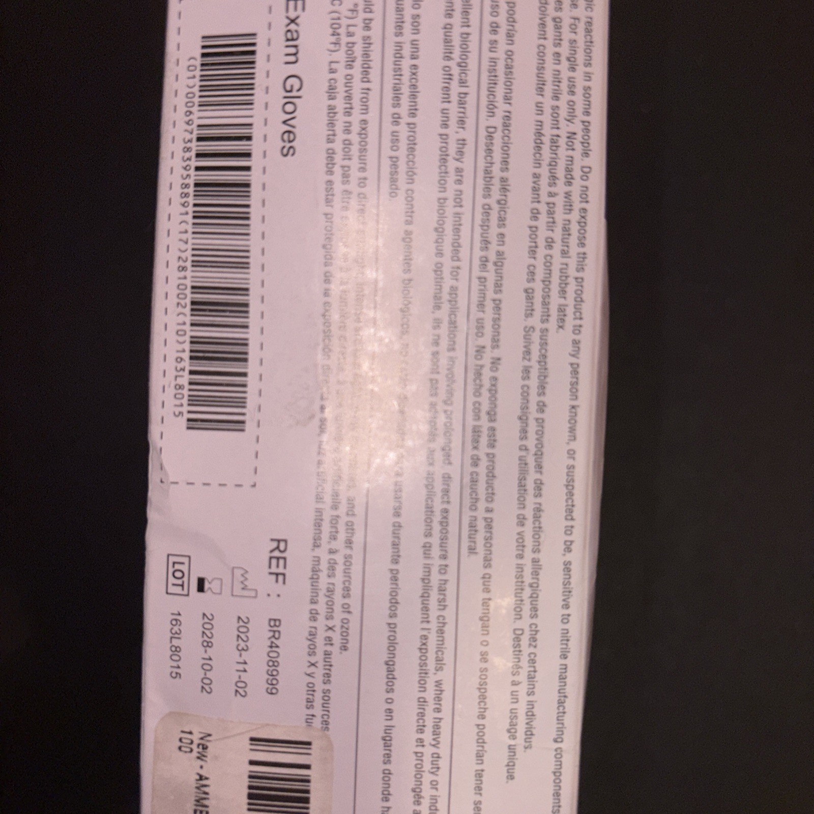 Ammex Indigo Nitrile Exam Gloves, Latex & Powder Free, Size Small (Bx of 100)