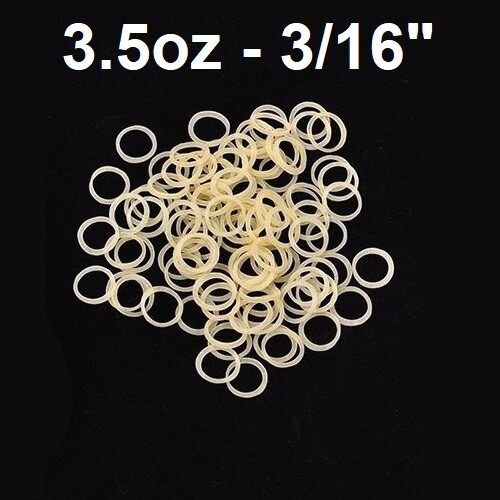 100x Dental Orthodontics Elastic Teeth Rubber Bands for Braces 3.5oz Force 3/16″
