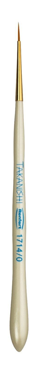 Takanishi Synthetic Bristle Brush Size 1/0 2pack, Dental Synthetic Brushes