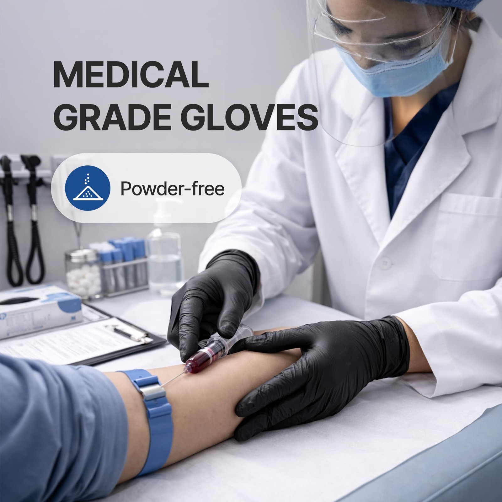 Schneider Vinyl Synthetic Exam Gloves 4 Mil Latex Free Disposable Gloves for