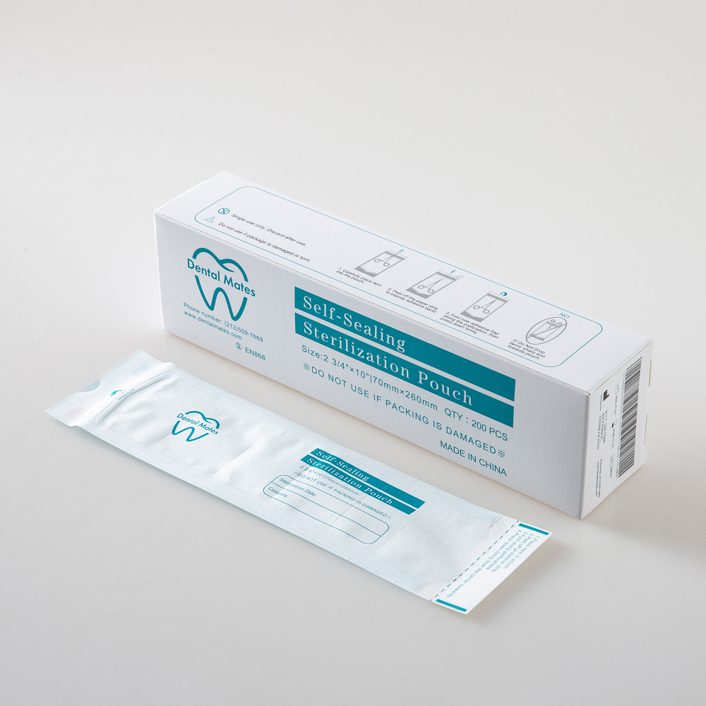Self-sealing sterilization pouches all sizes 200pcs per box dental tattoo nail