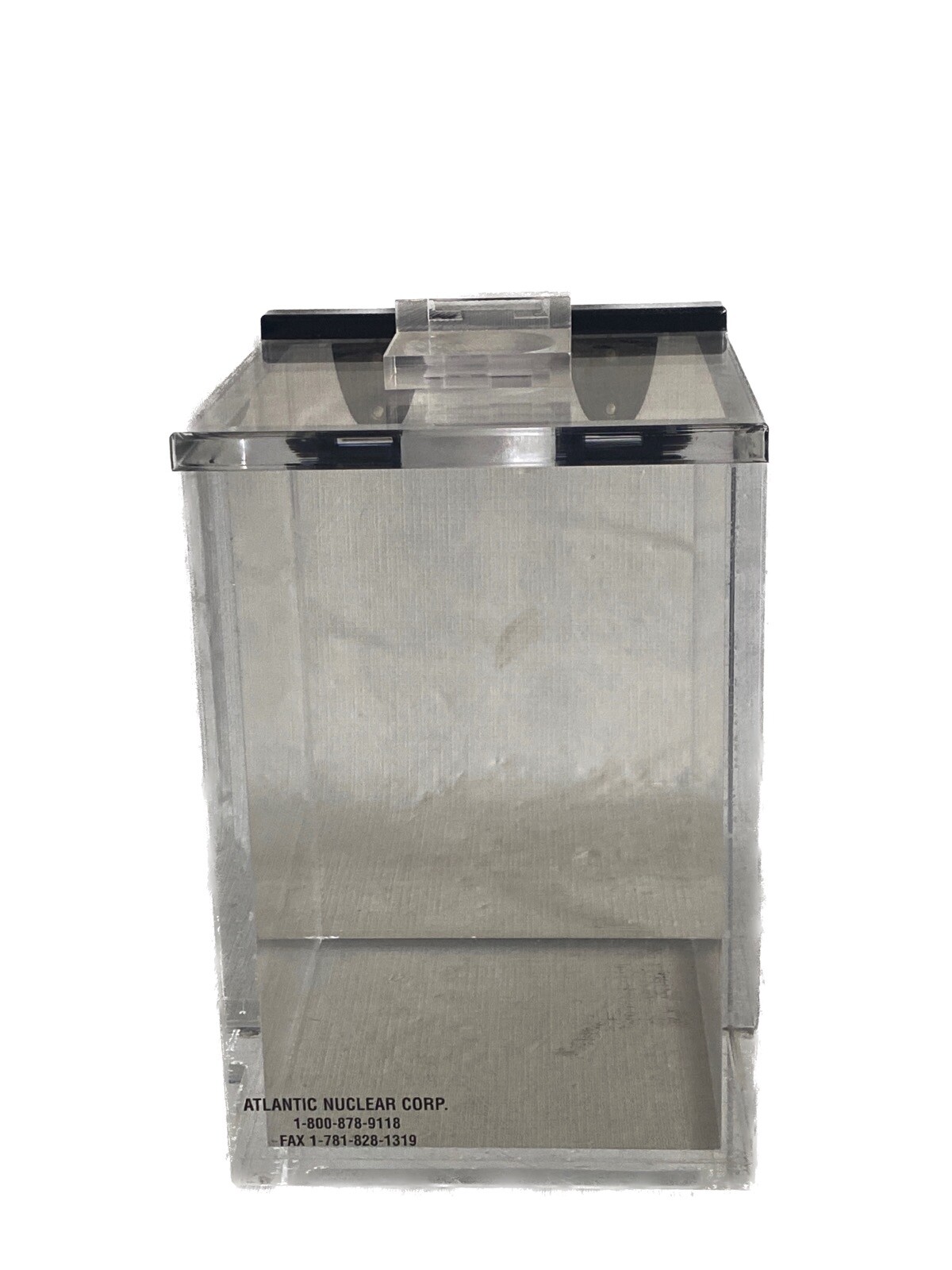 ATLANTIC Acrylic Beta Waste Storage Container Flip-Top Lid 6”x6”x9-1/2”ID