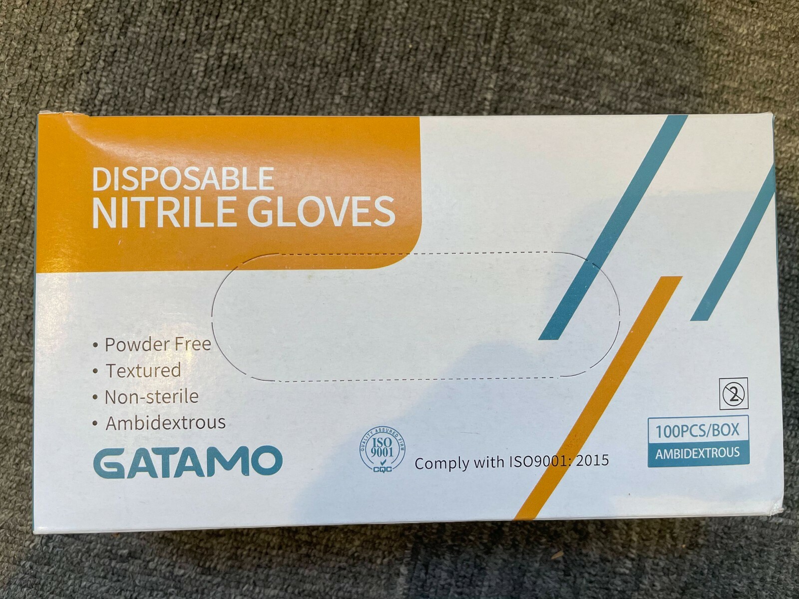 GATAMO DISPOSABLE NITRILE GLOVES | 3 SIZES: SMALL MEDIUM LARGE | BLUE COLOR