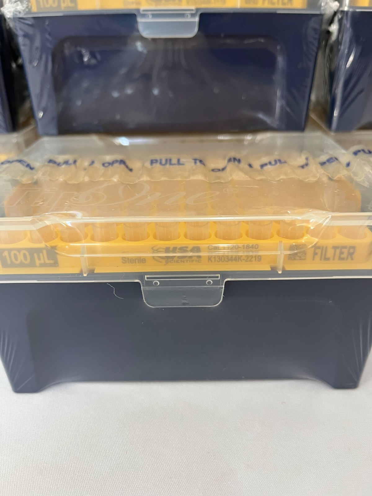 USA Scientific Tip One 1-100 UL Beveled Filter Tips 1120-1840, 96/rack