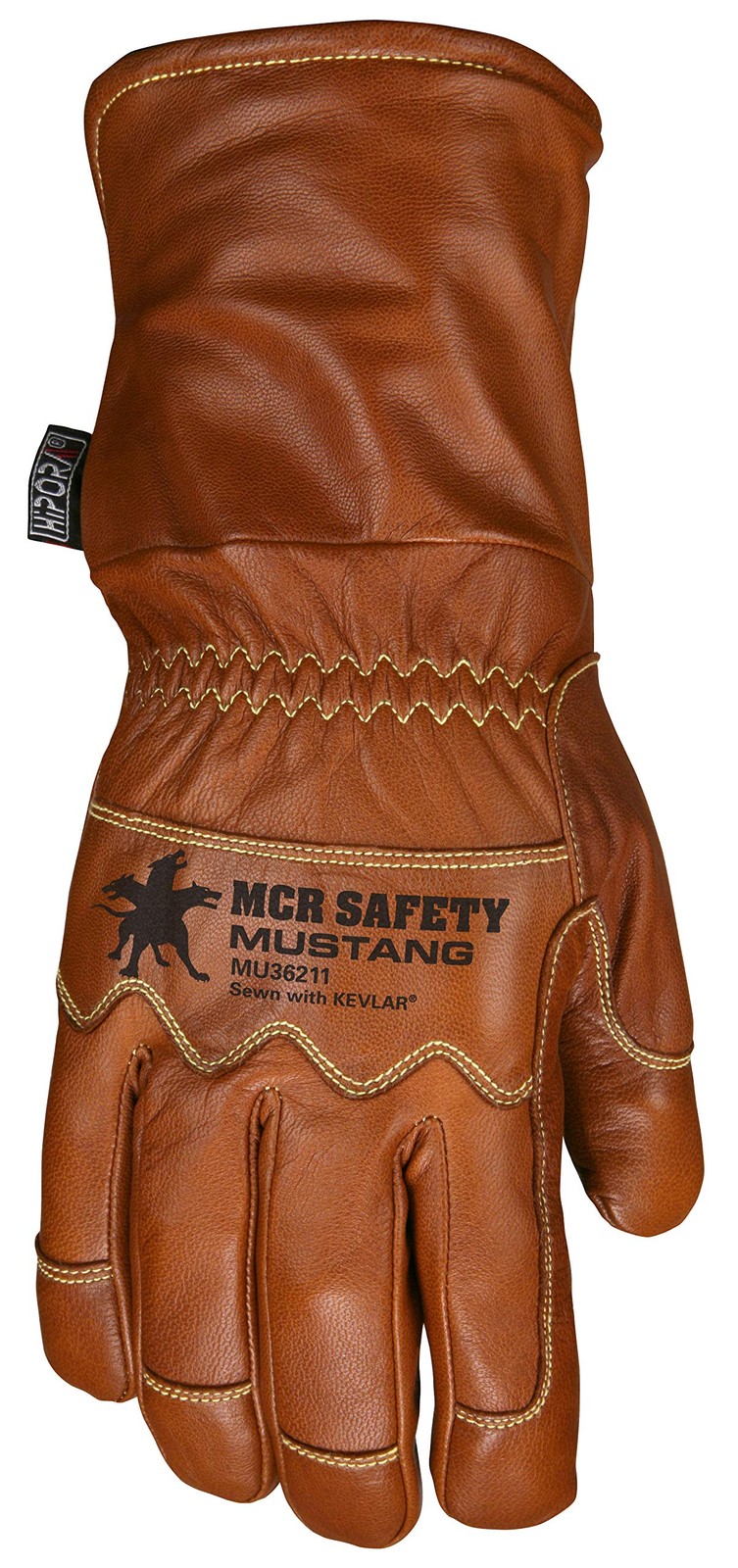 Mcr Safety – Mustang Utility Leather Work Gloves Goatskin Mu36211L Factory Large