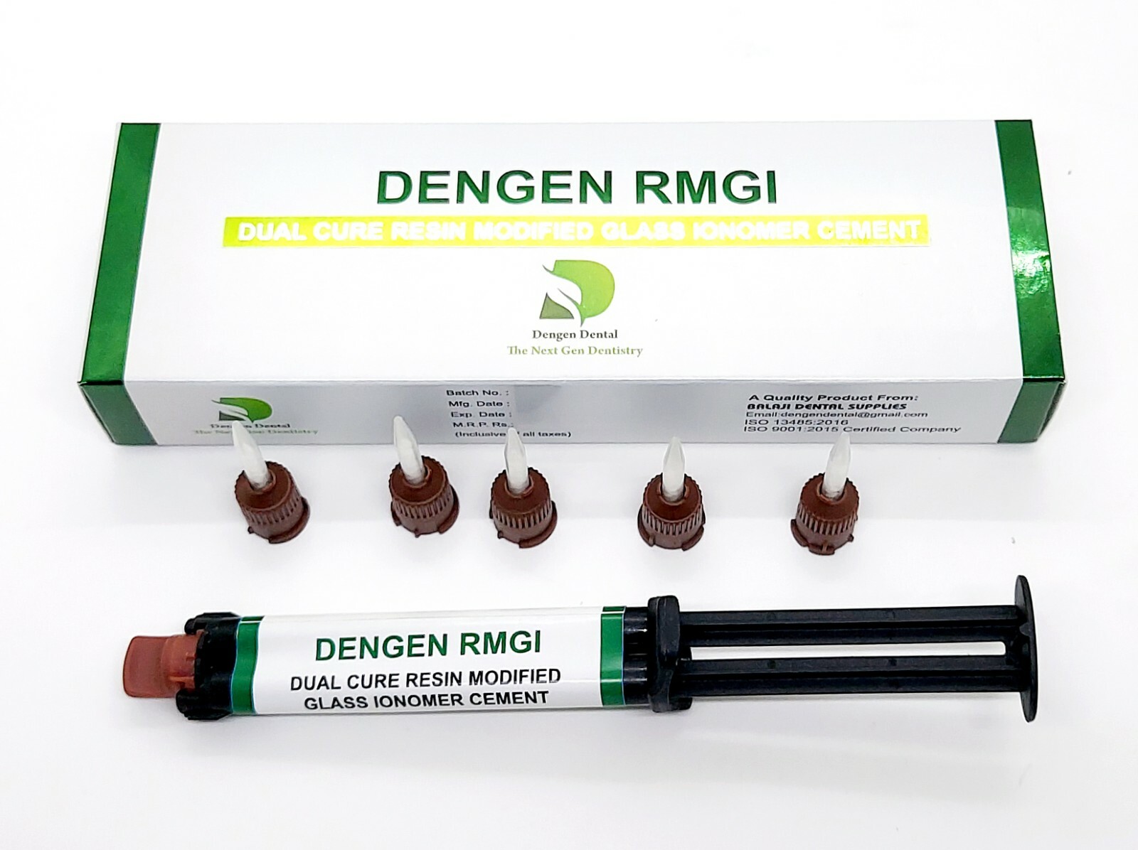 Dengen Rmgi D/C Dual Dengen Dental Curin Resin Based Composite Luting Cement ,